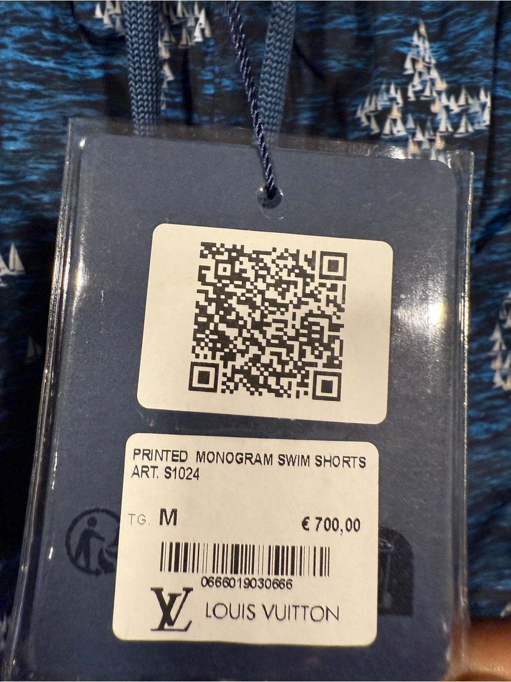 Louis Vuitton Ocean blue Monogram Swim Shorts w/ white logos 1:1 image 8